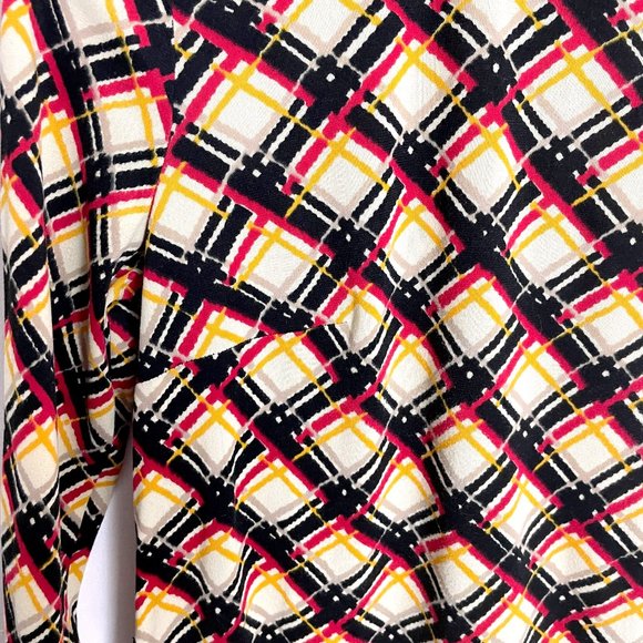70s vintage Nancy Valentine plaid A-line dress - size small - Picture 3 of 10